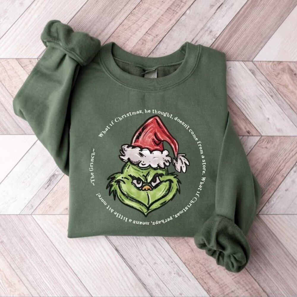 Grinch Christmas Sweatshirt Grinch Sweatshirt Christmas Sweatshirt 17